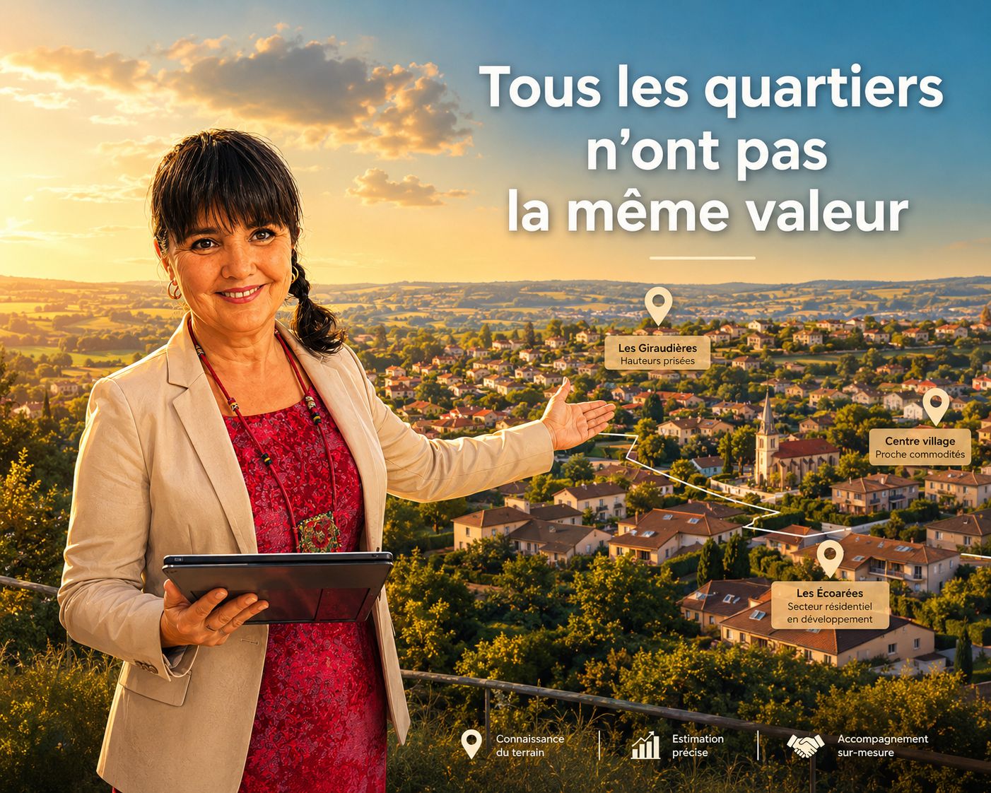 Les quartiers de Chaponnay